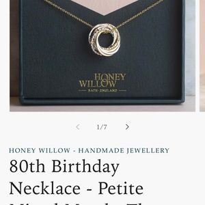 80th bday necklace